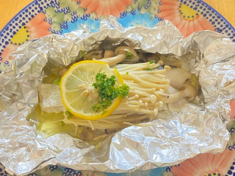 新玉ねぎと白身魚のホイル焼き★レモンバターしょうゆ